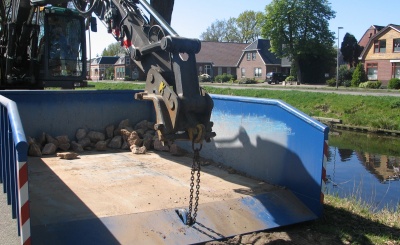 Verrijdbare containerbak